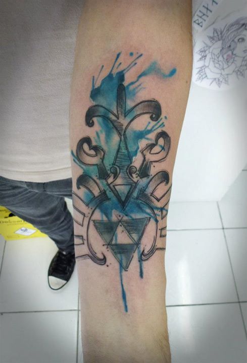 Tatuagem feita por Max do el cuervo.