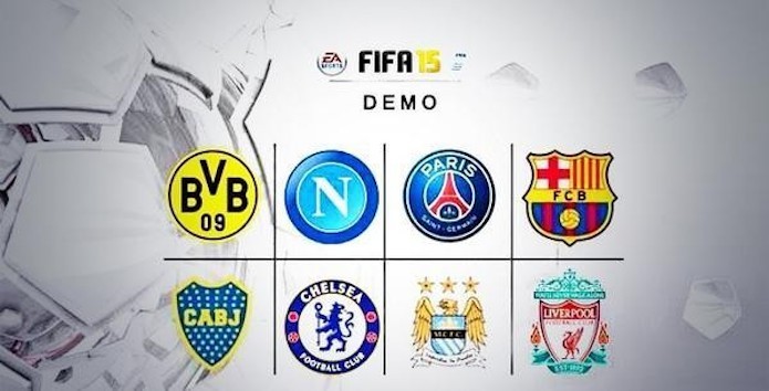 Confira os times disponíveis na demo de FIFA 15.