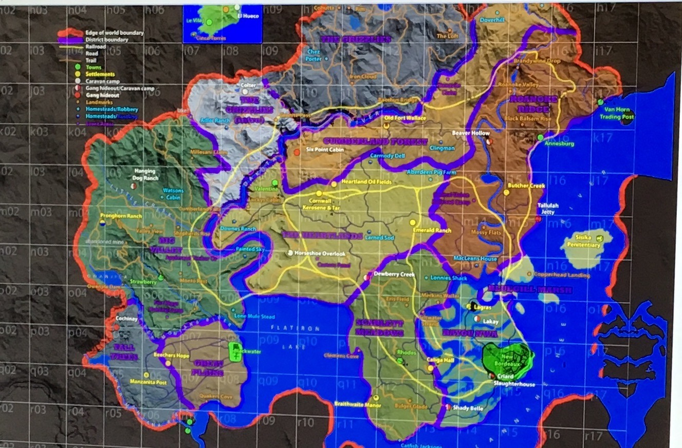 red dead redemption 2 map