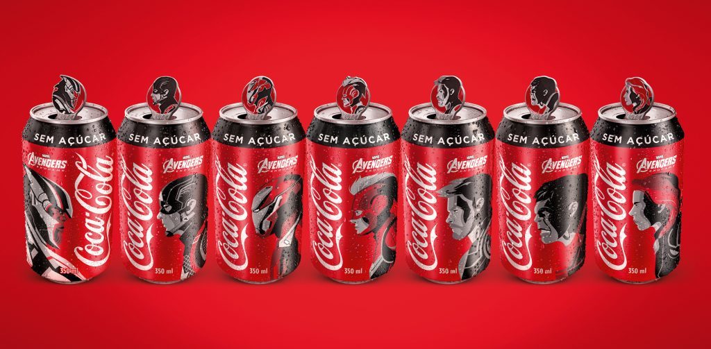 Pin Tabs coca-cola vingadores ultimato