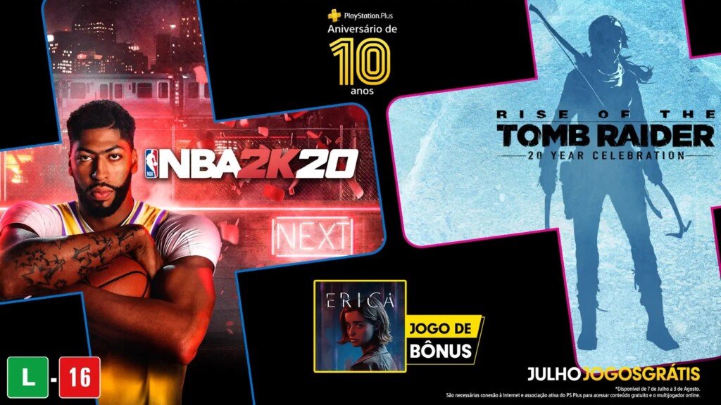 Jogos grátis PS Plus Julho 2020